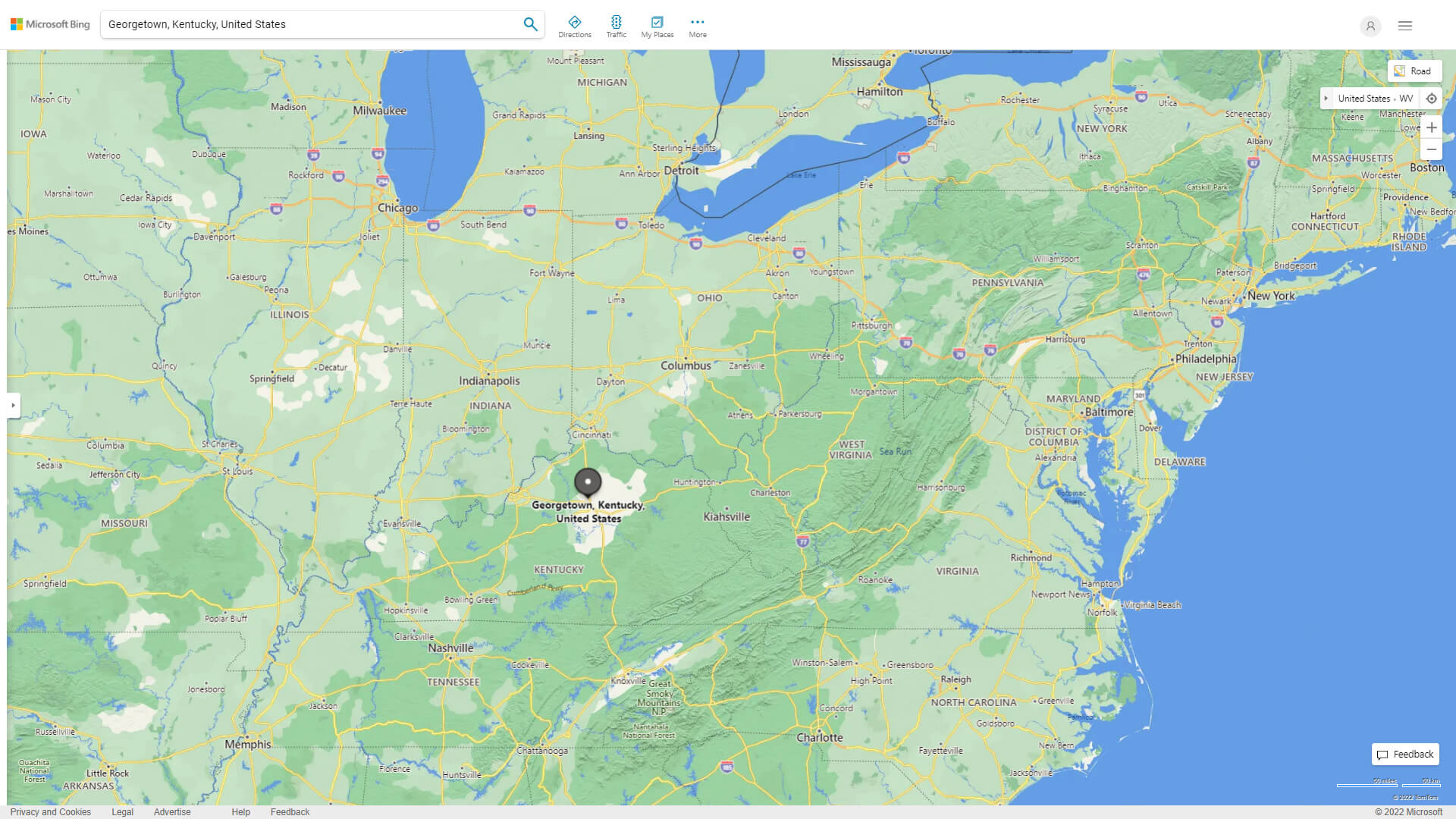 Georgetown Map Kentucky
